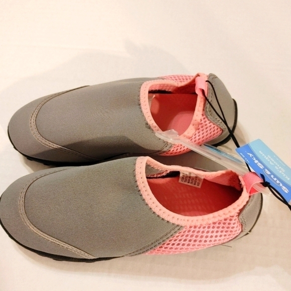 NWT Sun & Sky water shoes kids 13 -1 Pink & Grey - Picture 3 of 6
